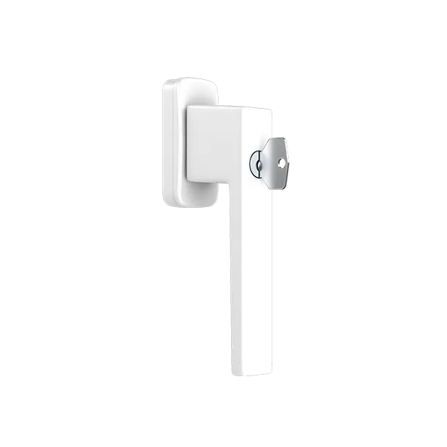 Window handle with a key - KWADRAT (RAL9016)
